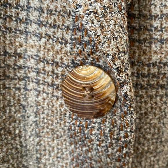 Aquascutum Brown Wool Tweed Blazer/ Jacket (Saks Fifth) VTG - Picture 4 of 15